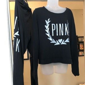 Pink brand sweat set